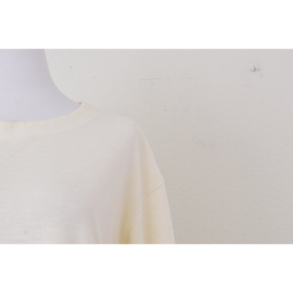 Vintage 80s Beige Long‎ Sleeves tee shirt size M - Picture 6 of 10
